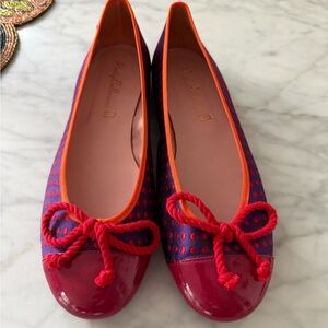 Pretty Ballerina Colorful Polka Dot Ballet Flats